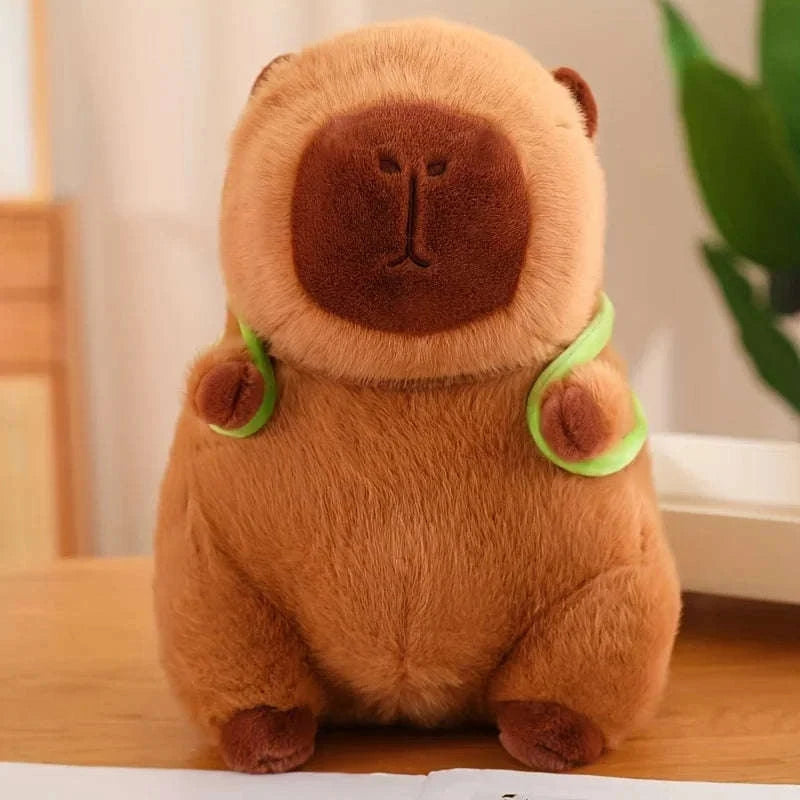 23cm Capybara Plush Simulation Capibara Anime Fluffty Toy Cute Doll Stuffed Animals Soft Doll Plush Christmas Thanksgiving Gift-Hamburger Capibara