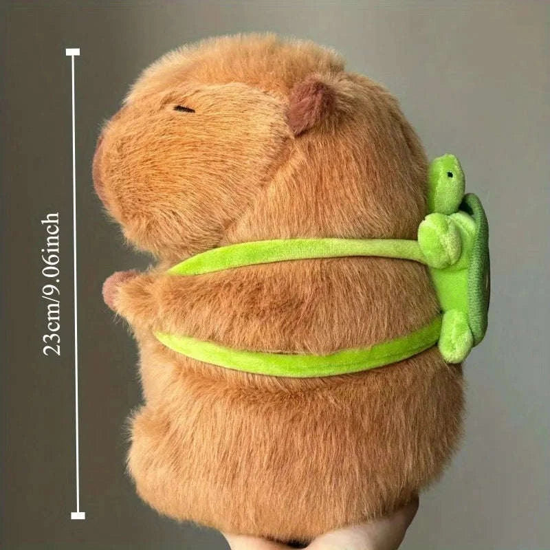23cm Capybara Plush Simulation Capibara Anime Fluffty Toy Cute Doll Stuffed Animals Soft Doll Plush Christmas Thanksgiving Gift-Hamburger Capibara