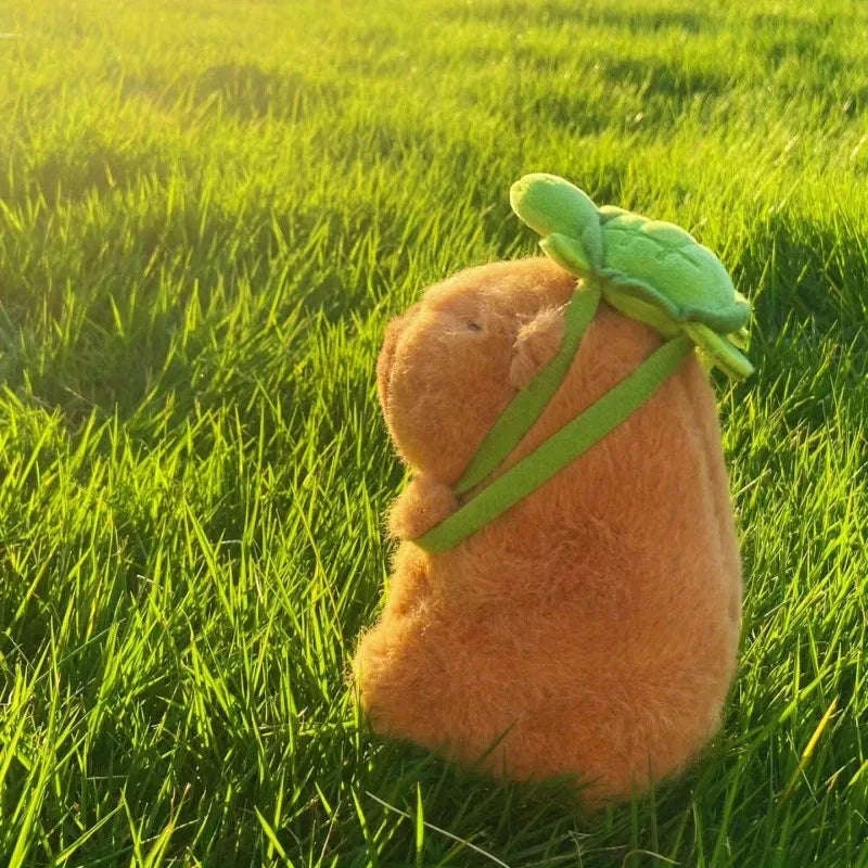 23cm Capybara Plush Simulation Capibara Anime Fluffty Toy Cute Doll Stuffed Animals Soft Doll Plush Christmas Thanksgiving Gift-Hamburger Capibara