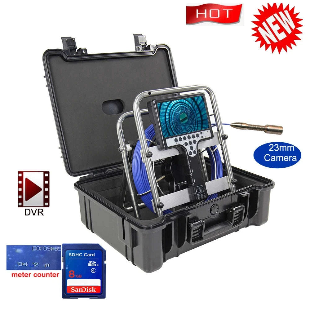 23mm Sewer Inspection Camera System with 512Hz Locator, Waterproof, Meter Counter-23mm Soft 512Self / 10m