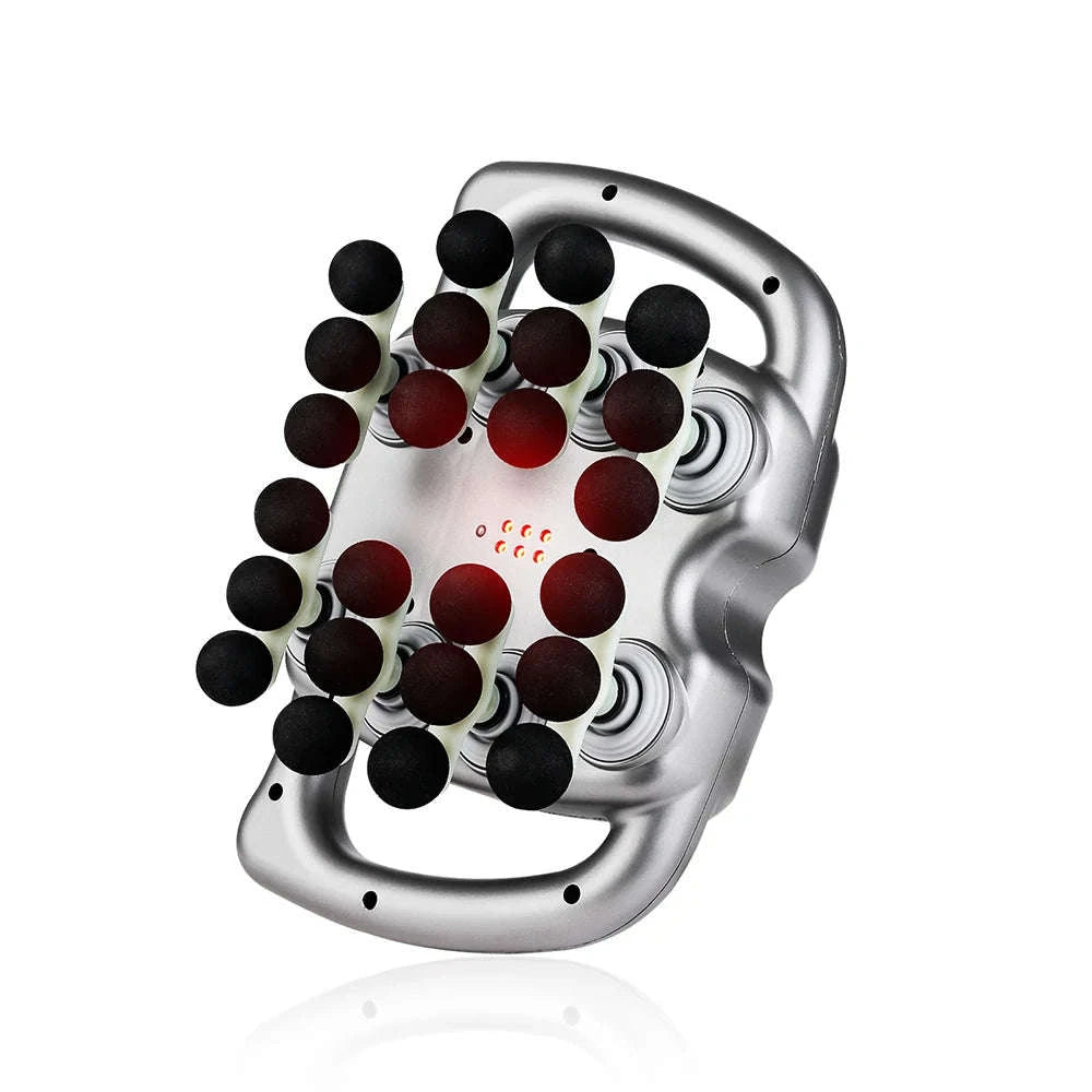 24-Head Fascia Gun with 99-Level High-Frequency Vibration-silver