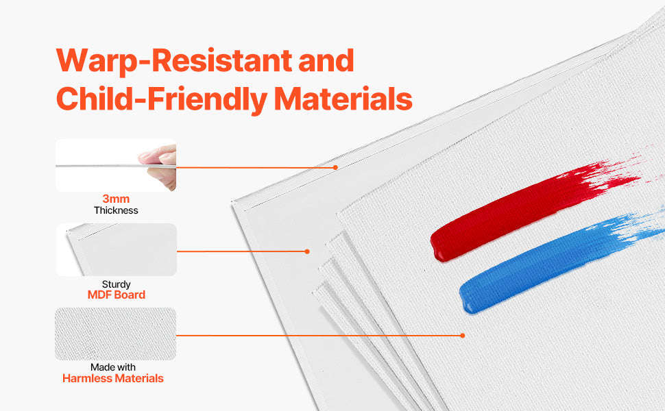 24-Pack 8x10 Inch Painting Canvas Boards-9x12 in 24PCs / france