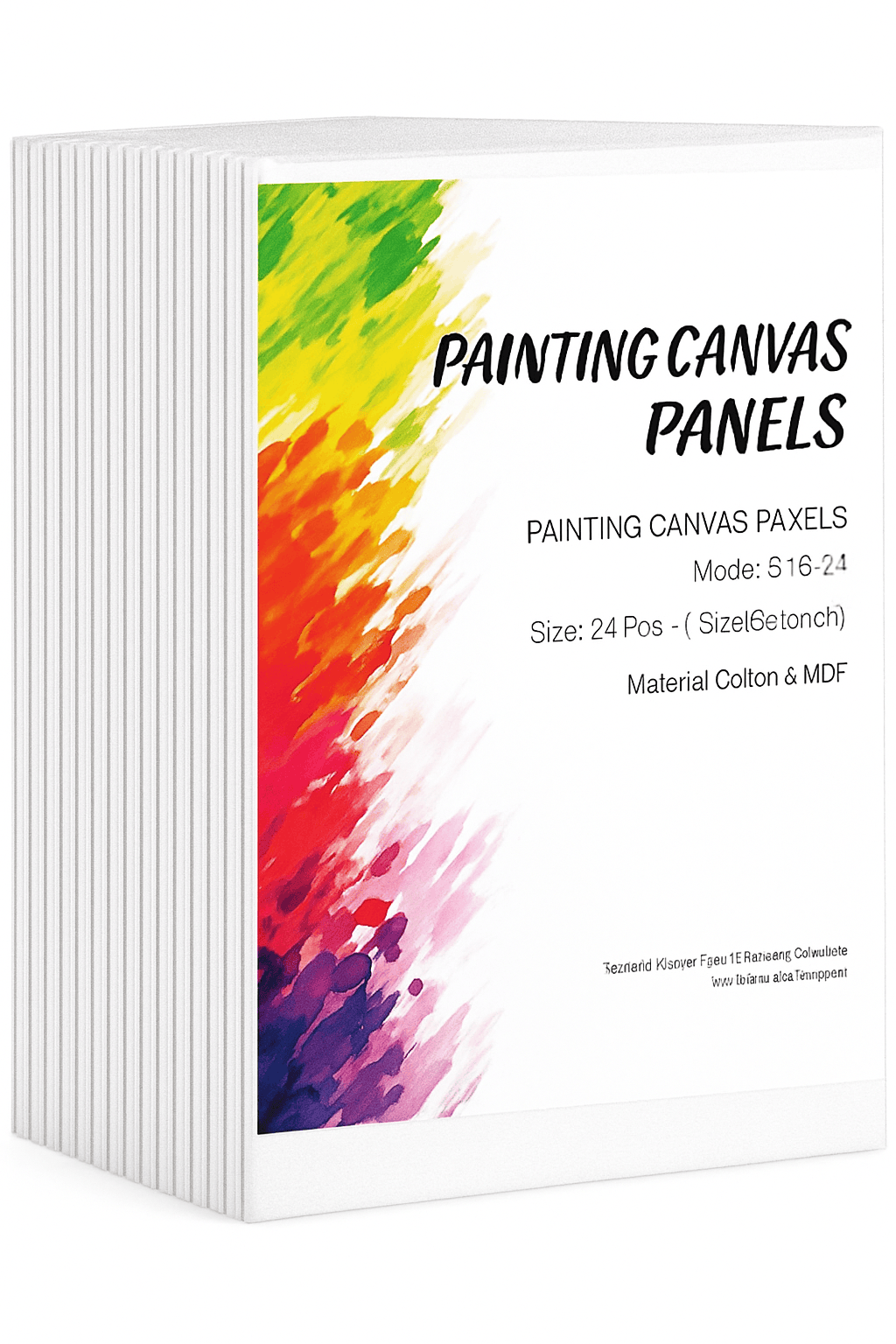 24-Pack 8x10 Pre-Primed Canvas Boards for Painting-12x16 in 24PCs / CZECH REPUBLIC