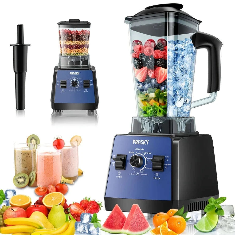 2400W Blender and Grinder Combo 25000RPM 68oz BPA-Free 2 Containers-Red / US / United States