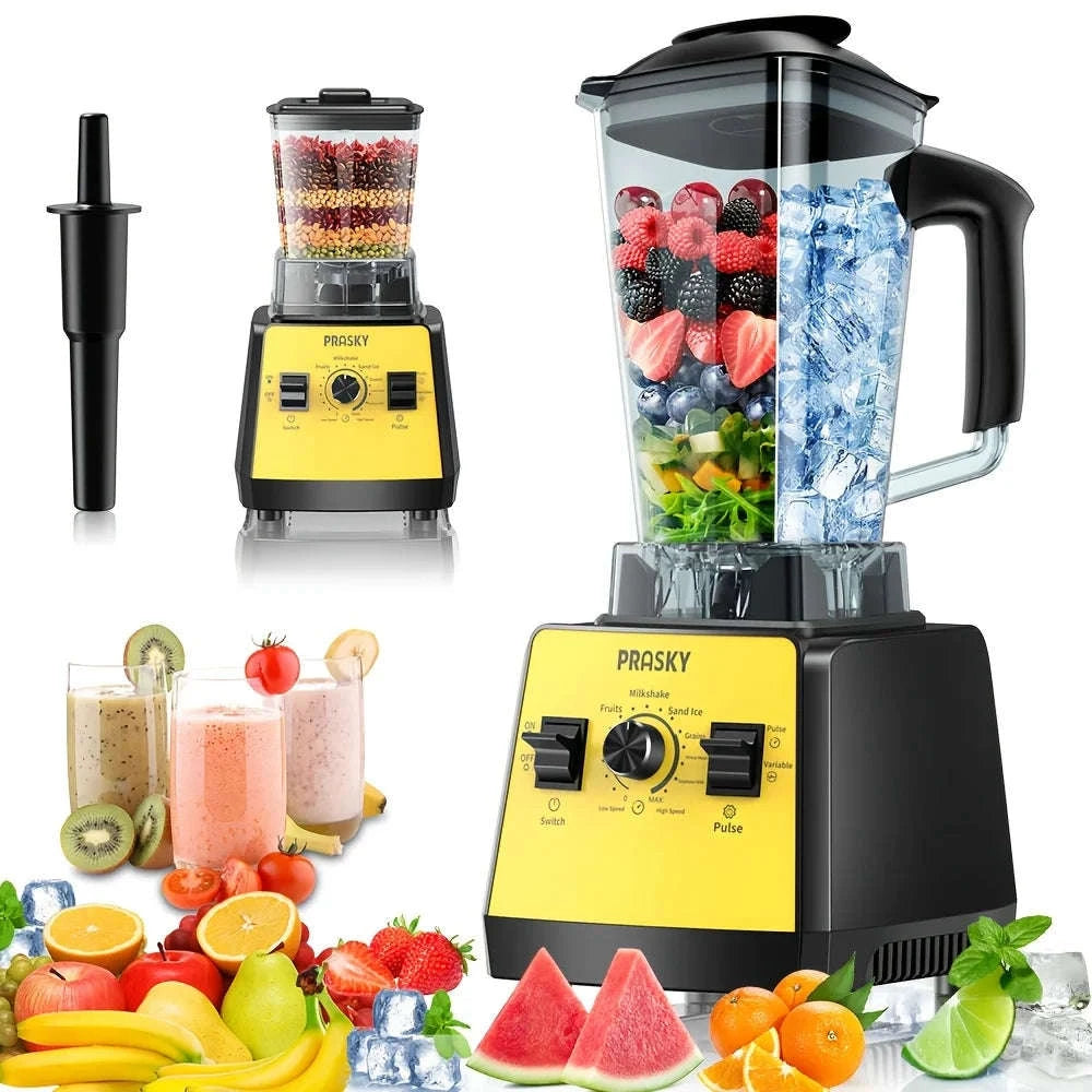 2400W Blender and Grinder Combo 25000RPM 68oz BPA-Free 2 Containers-Red / US / United States