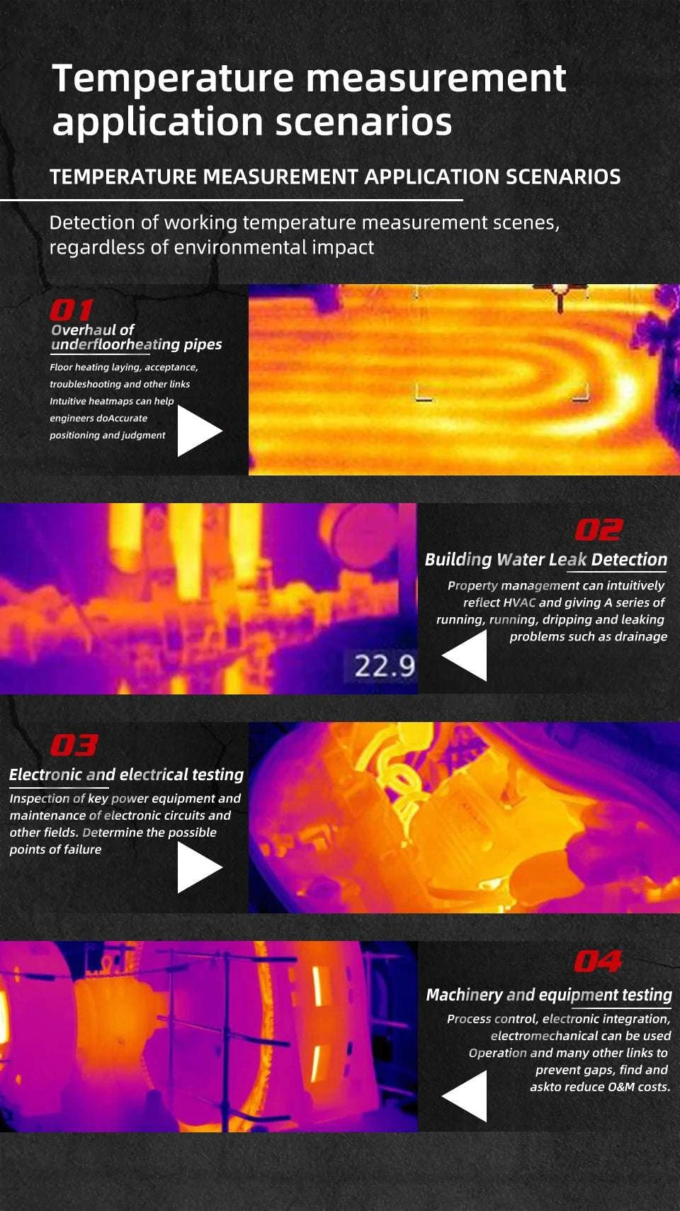 240x240 Thermal Imaging Camera Infrared Temperature Scanner -20°C to 550°C-BSIDE-HX1 / United States