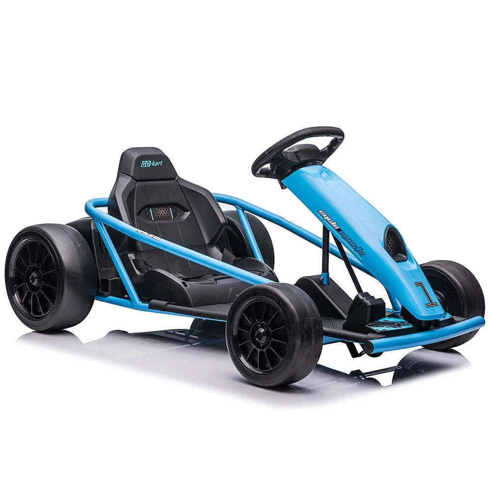 24V Electric Go Kart Drift Car for Kids-Rose red / United States