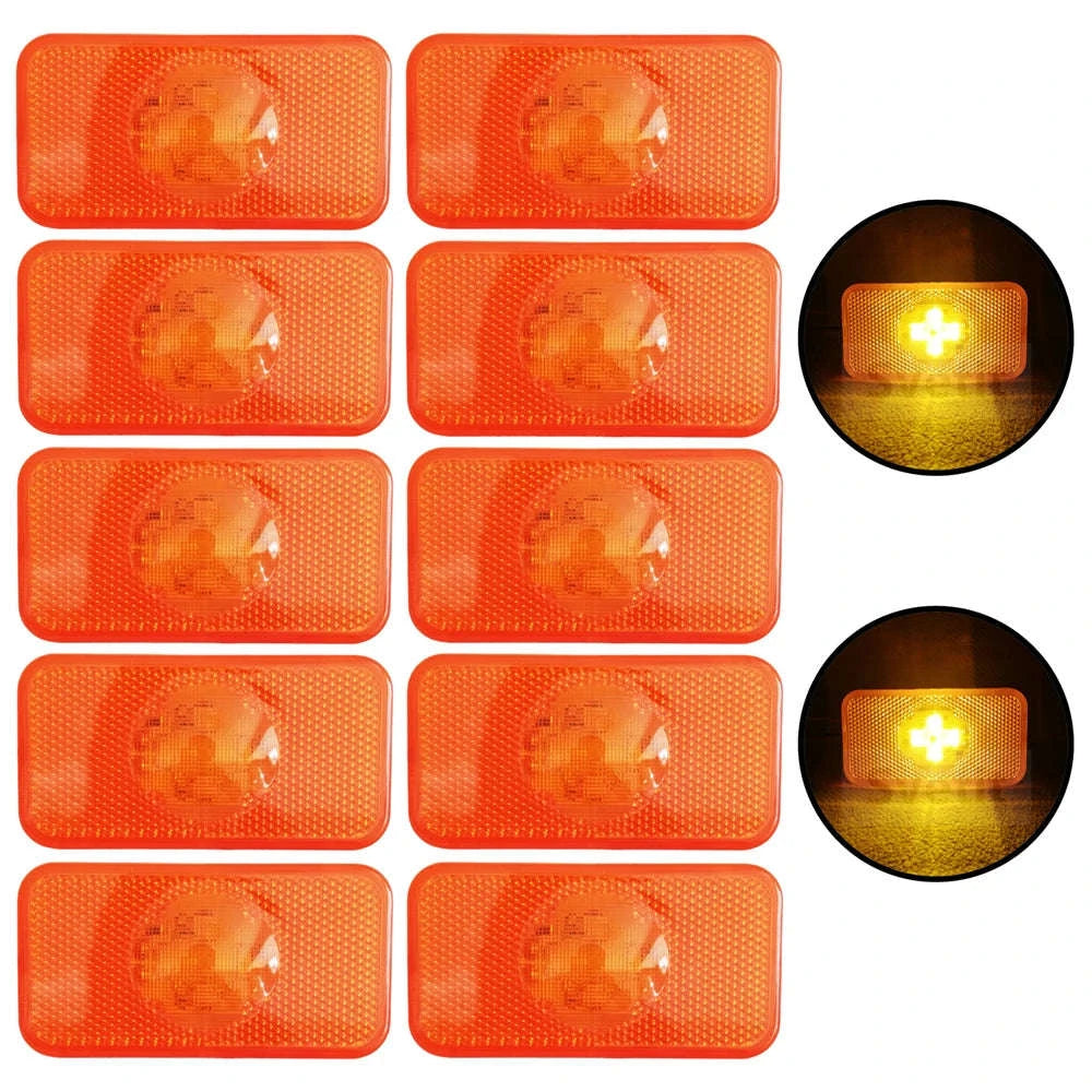 24V LED Side Lights for Truck FH FM FL Amber Clearance Lamp-10 pcs