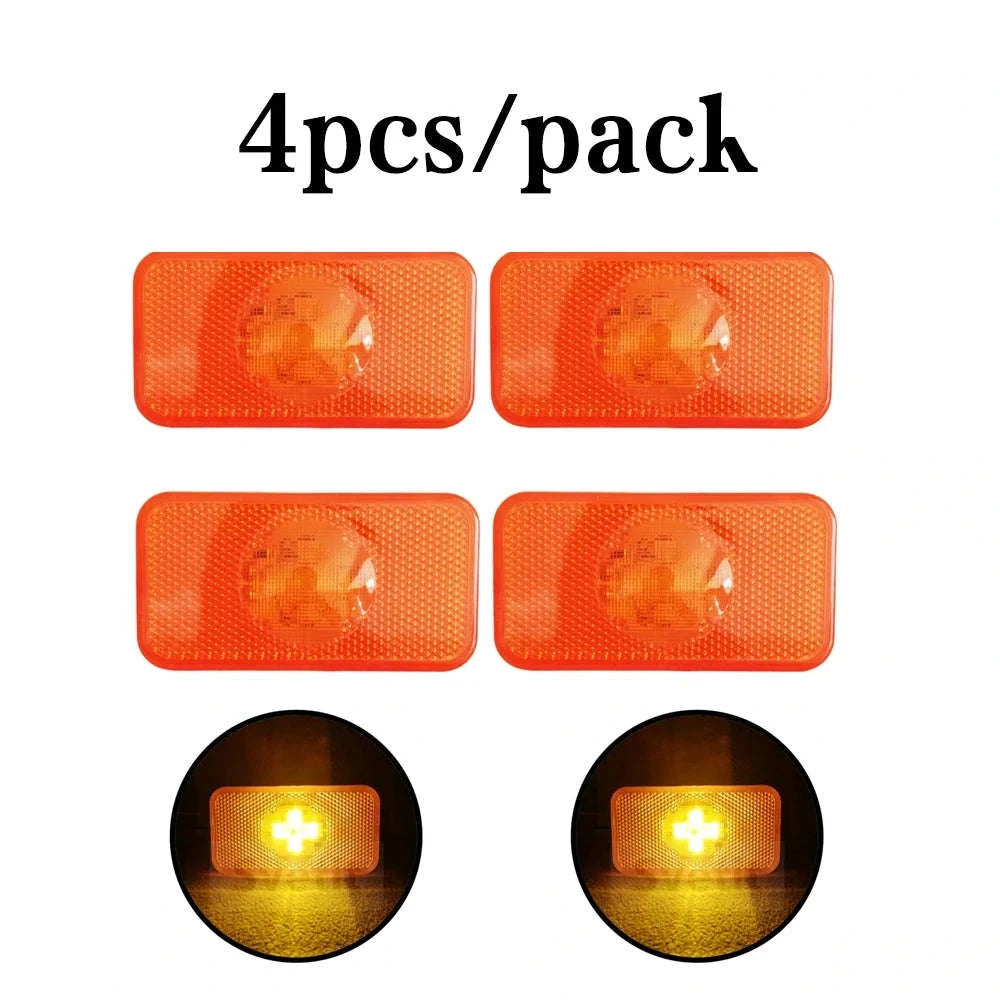 24V LED Side Lights for Truck FH FM FL Amber Clearance Lamp-10 pcs