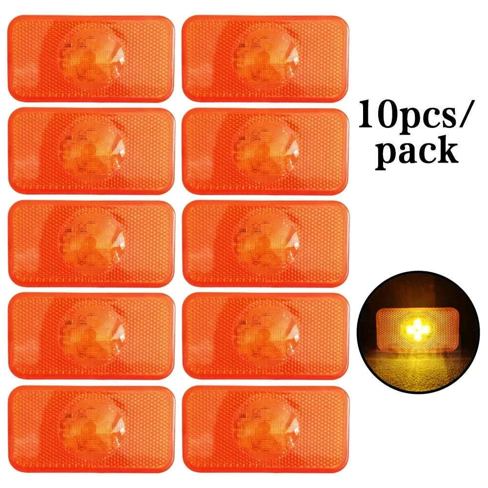 24V LED Side Lights for Truck FH FM FL Amber Clearance Lamp-10 pcs
