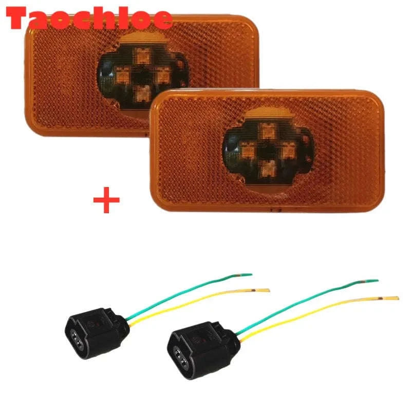 24V LED Side Marker Lights, Amber, 2pcs-8pcs amber
