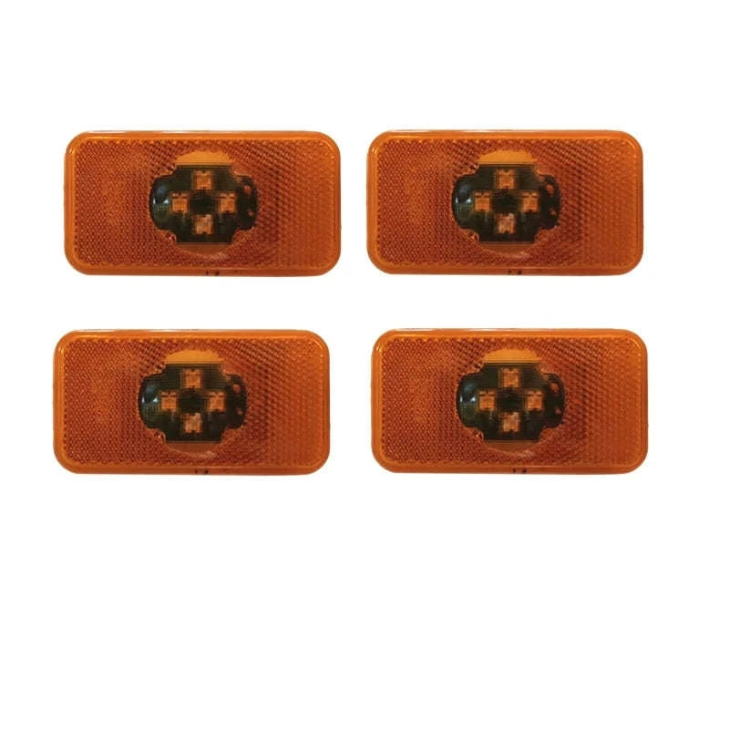 24V LED Side Marker Lights, Amber, 2pcs-8pcs amber