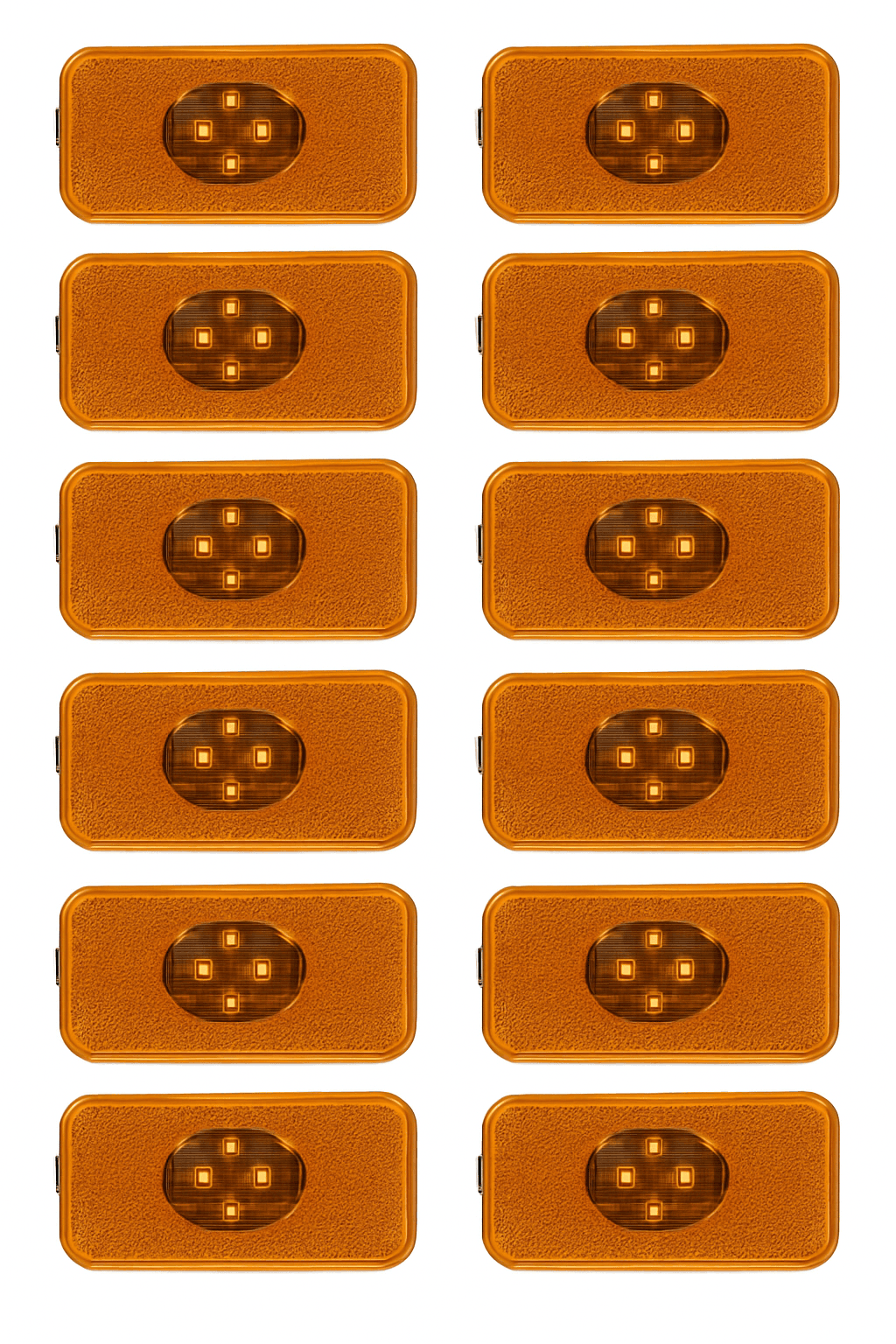 24V LED Side Marker Lights, Amber, 2pcs-8pcs amber