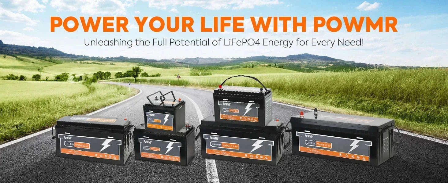 25.6V 100Ah LiFePO4 Deep Cycle Battery 2560Wh with Built-In BMS-100Ah 25.6V / Poland