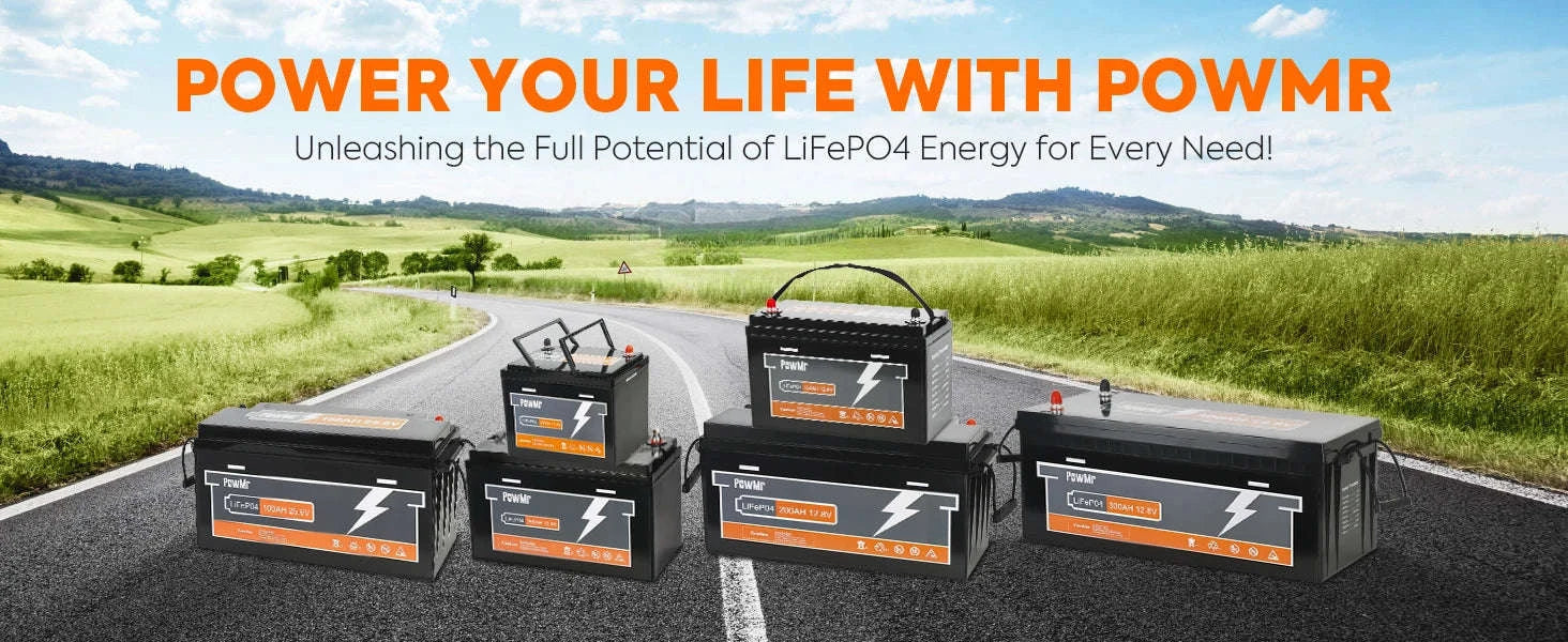 25.6V 100Ah LiFePO4 Deep Cycle Battery 2560Wh with Built-In BMS-100Ah 25.6V / Poland