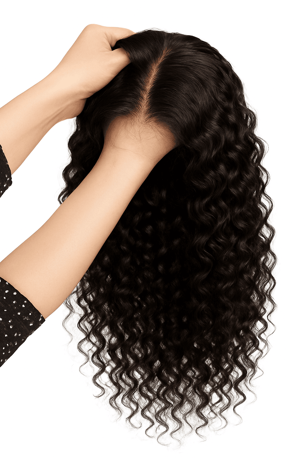 250% Density Deep Wave Glueless Wig HD Lace Pre-Cut Human Hair-250% / 30inches / 13x4 Glueless Wig|United States
