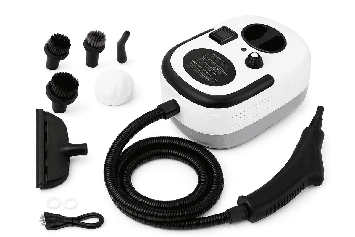 2500W Handheld Steam Cleaner with 1200ml Tank and Accessories-white / 110 V / US|United States