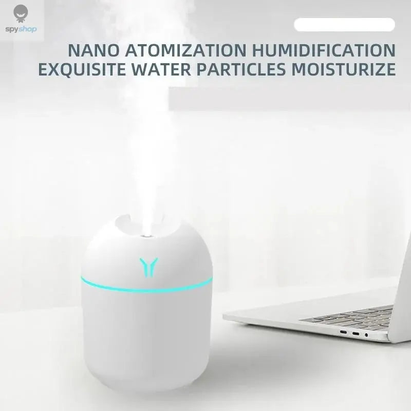 250ML USB Mini Air Humidifier Aroma Essential Oil Diffuser For Home Car Ultrasonic Mute Mist Maker Diffuser with LED Color Lamp Spy-shop.com