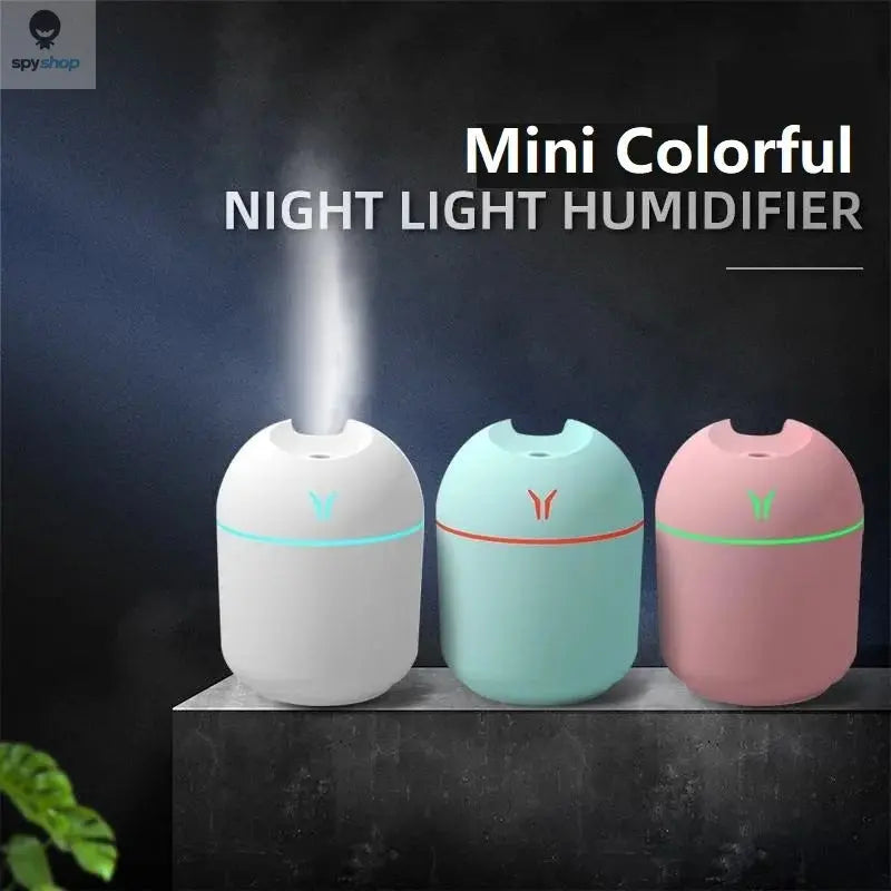 250ML USB Mini Air Humidifier Aroma Essential Oil Diffuser For Home Car Ultrasonic Mute Mist Maker Diffuser with LED Color Lamp Spy-shop.com