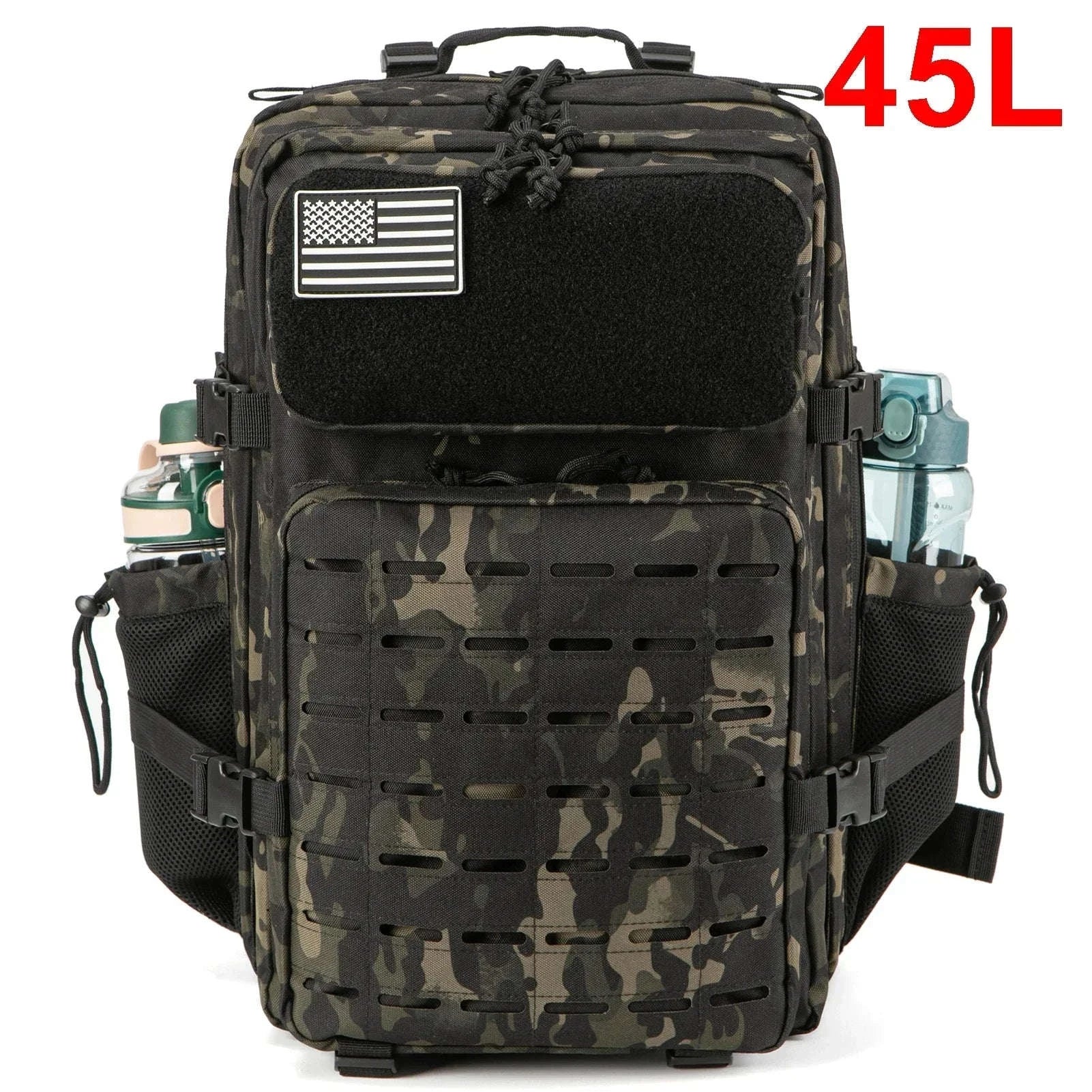 25L/45L Tactical Backpack with Water Bottle Holder-25L Gray / spain