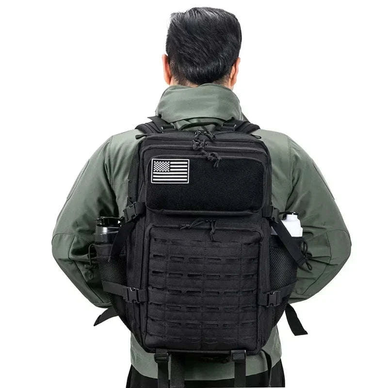 25L/45L Tactical Backpack with Water Bottle Holder-25L Gray / spain