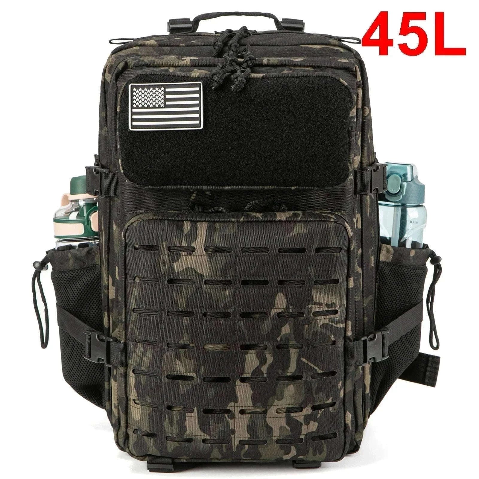 25L/45L Tactical Backpack with Water Bottle Holder-25L Gray / spain