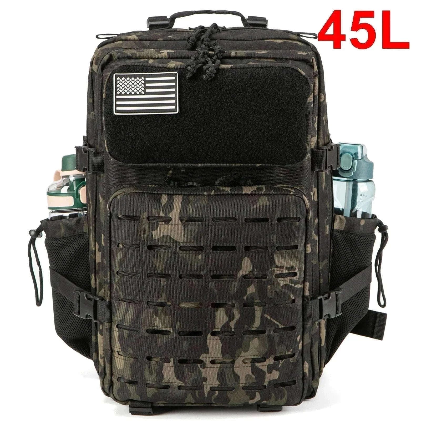 25L/45L Tactical Backpack with Water Bottle Holder-25L Gray / spain