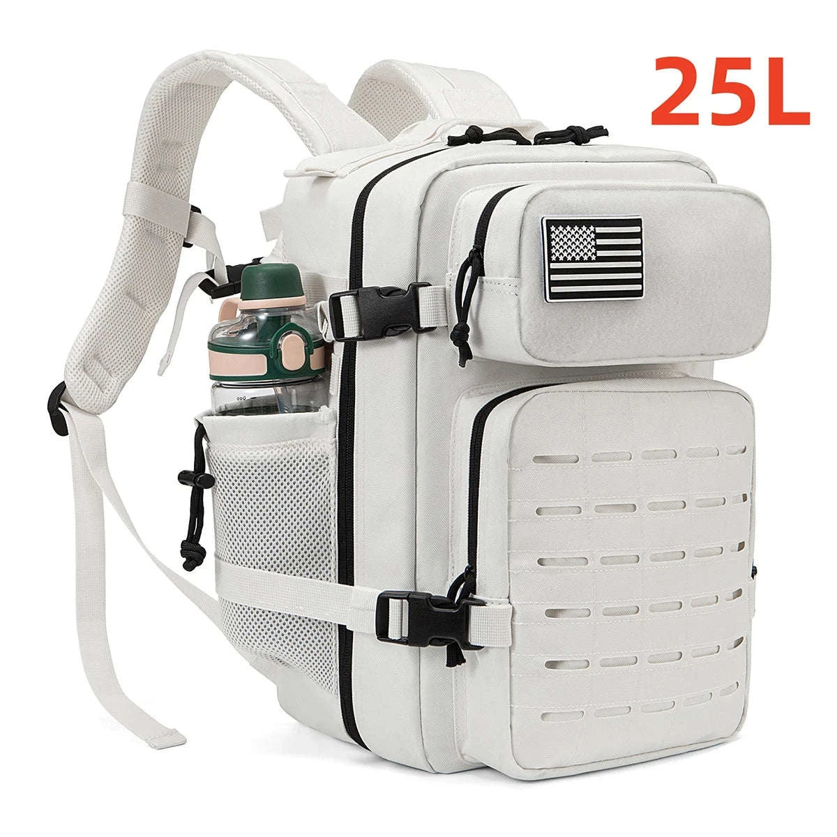 25L/45L Tactical Backpack with Water Bottle Holder-25L Gray / spain