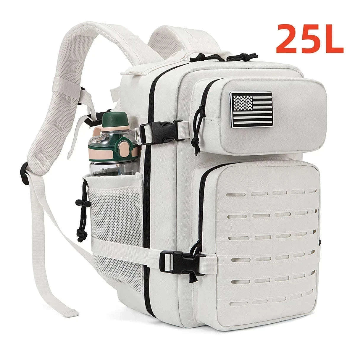 25L/45L Tactical Backpack with Water Bottle Holder-25L Gray / spain