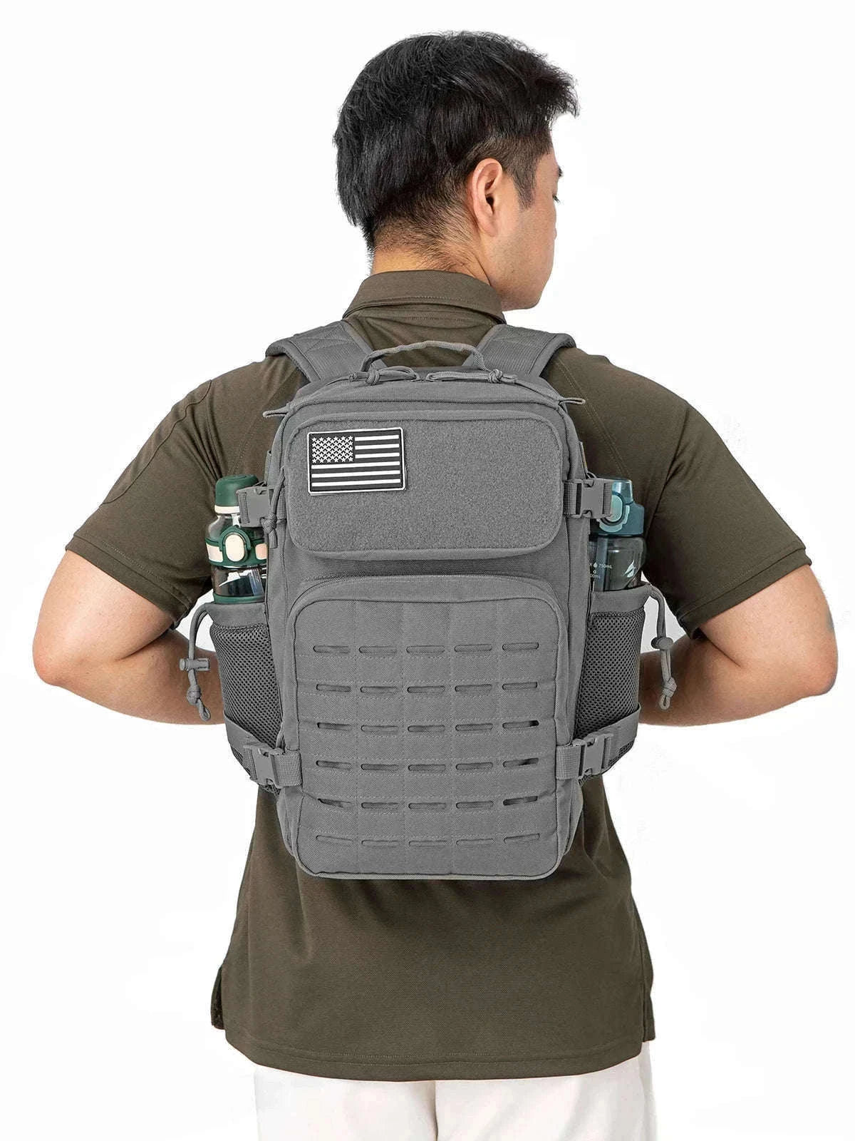 25L Tactical Backpack for Hiking, Travel, Camping and School-Gray / Poland / Other