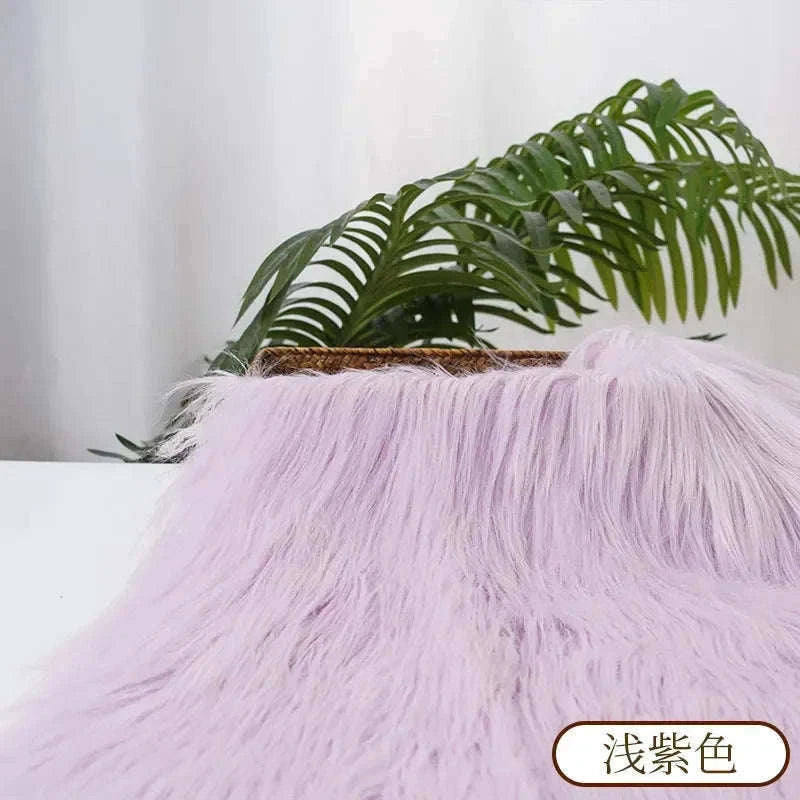 25x45cm Long Hair Faux Fur Fabric for Crafts and Cosplay-35 / 25x45cm