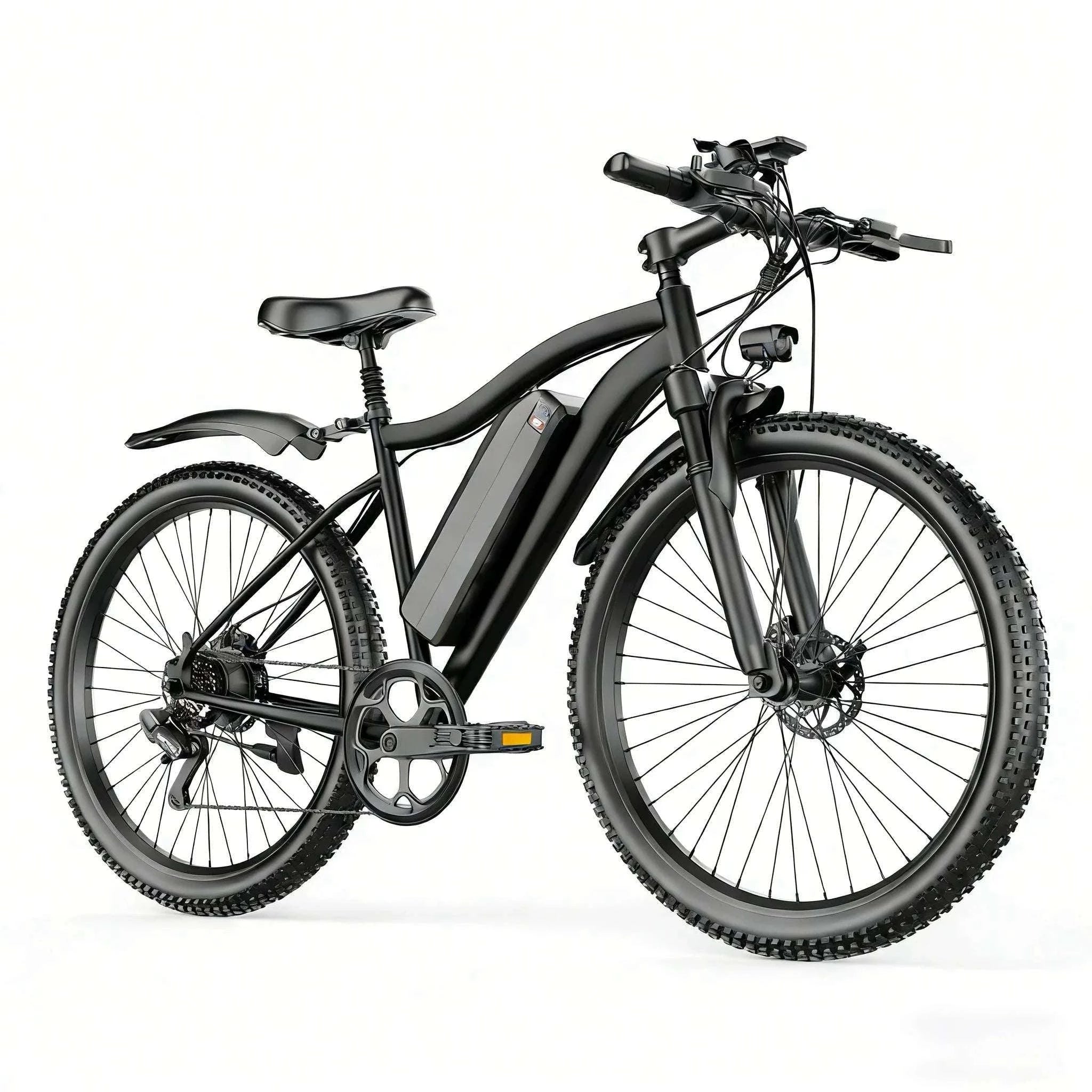 26" Electric Bike 48V 13Ah 7-Speed Commuter E-Bike-Black / 48V   10AH / United States
