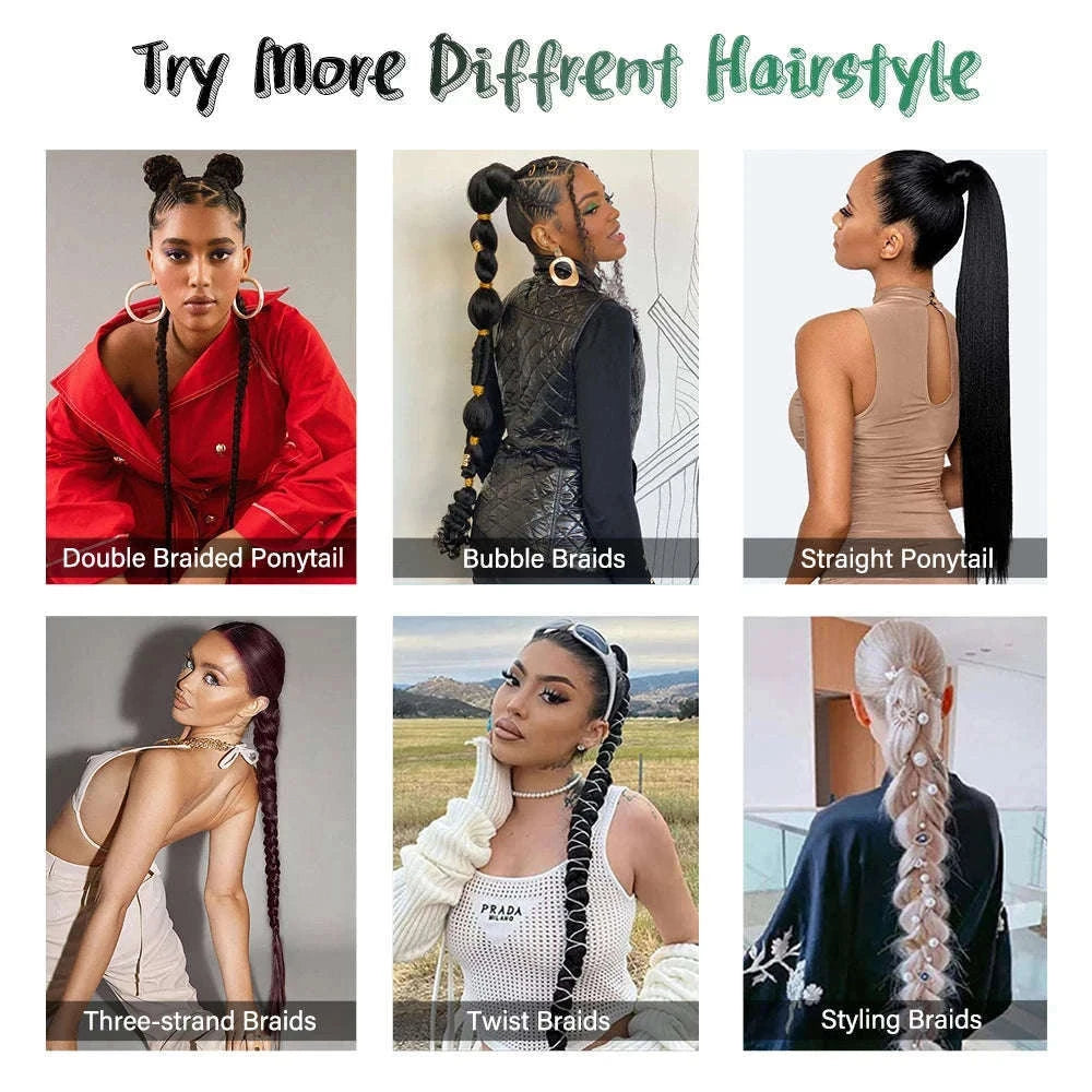 26-Inch Braided Ponytail Extension for a Sleek, Polished Look-4 / 26inches