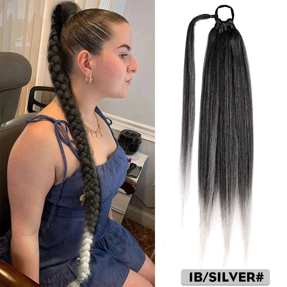 26-Inch Braided Ponytail Extension for a Sleek, Polished Look-4 / 26inches
