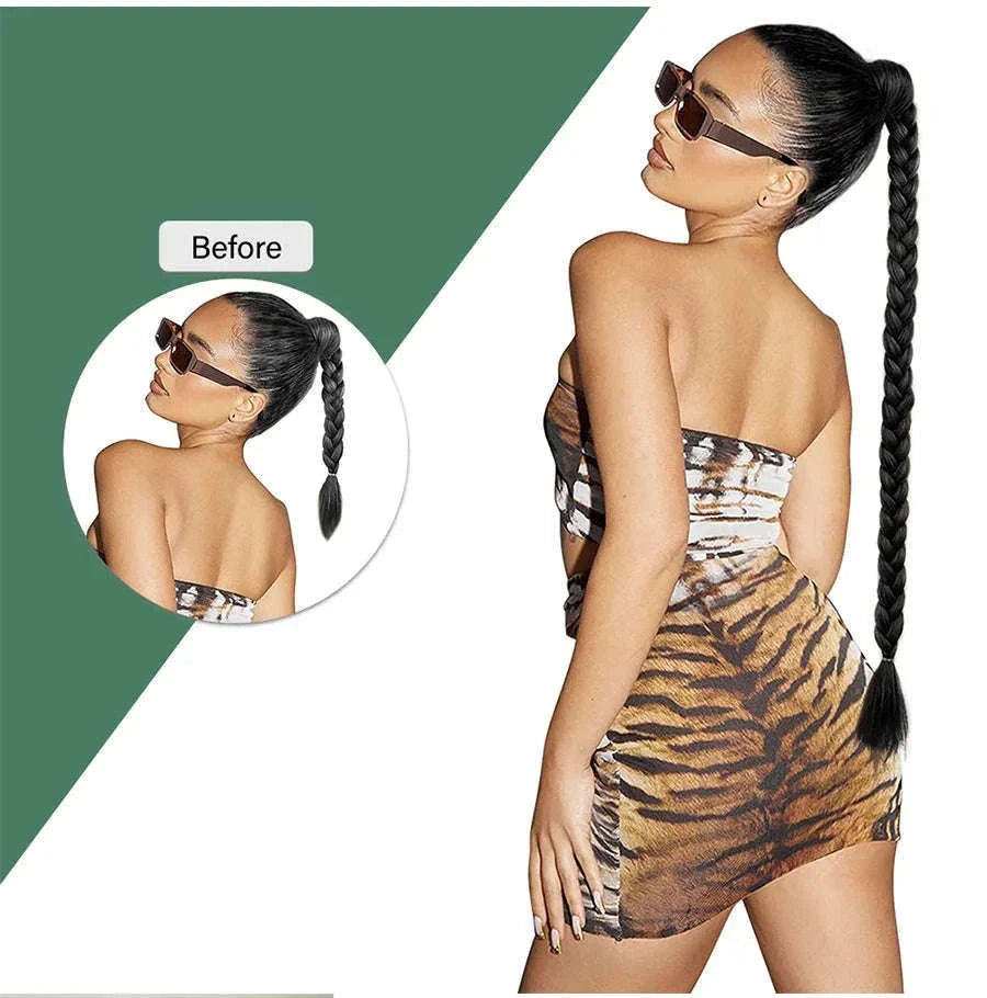 26-Inch Braided Ponytail Extension for a Sleek, Polished Look-4 / 26inches