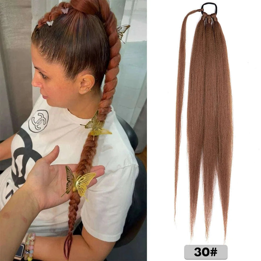 26-Inch Braided Ponytail Extension for a Sleek, Polished Look-4 / 26inches