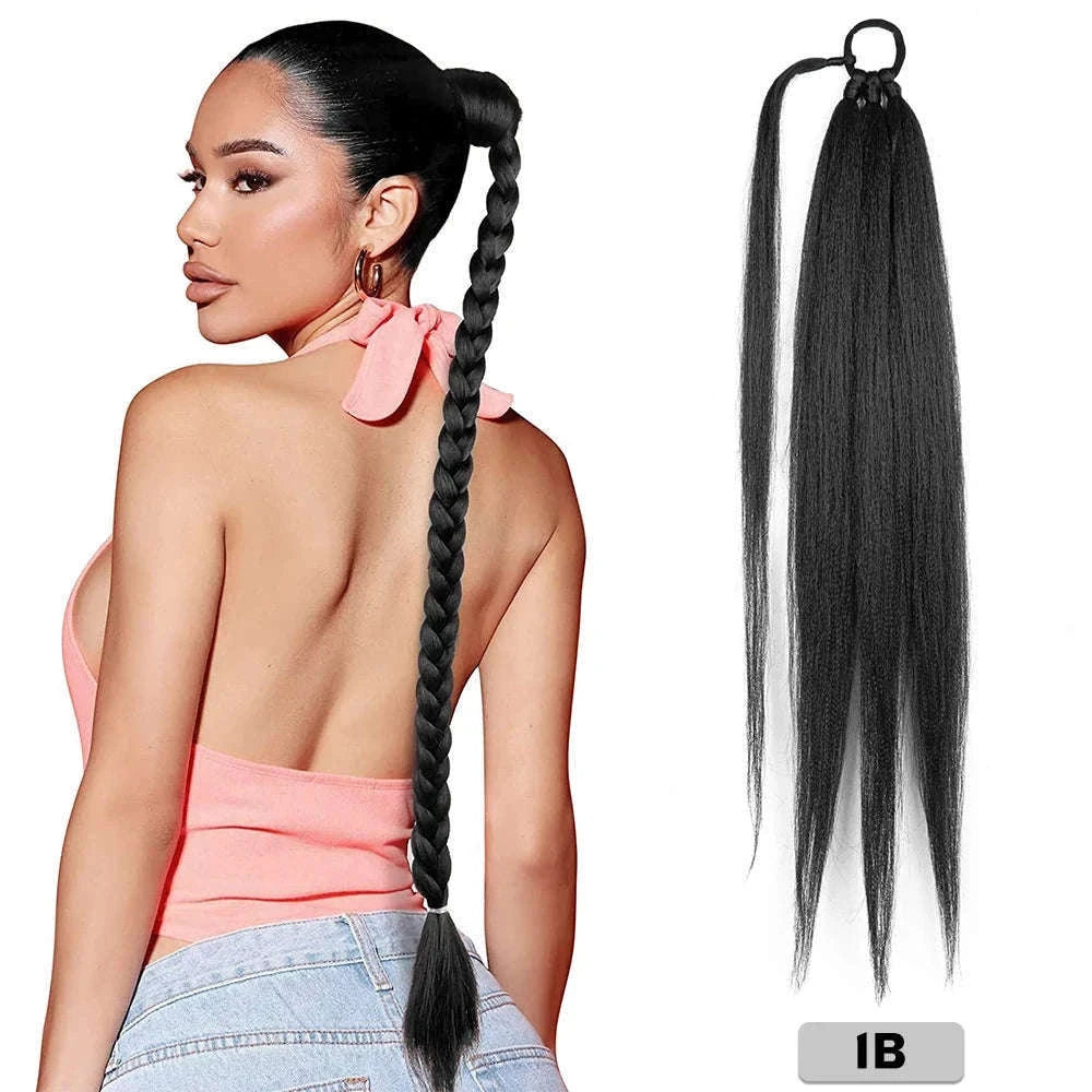 26-Inch Braided Ponytail Extension for a Sleek, Polished Look-4 / 26inches