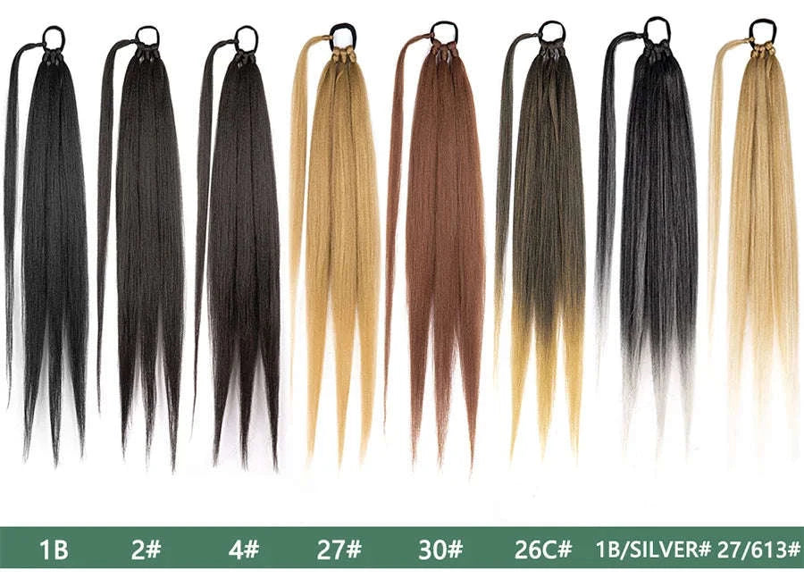 26-Inch Long Braided Ponytail Extensions for a Sleek, Effortless Look-4 / 26inches