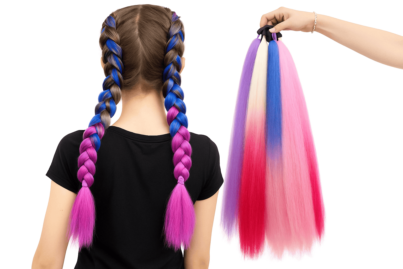 26-Inch Synthetic Ponytail Extension with Elastic Tie-B48 / 26inches