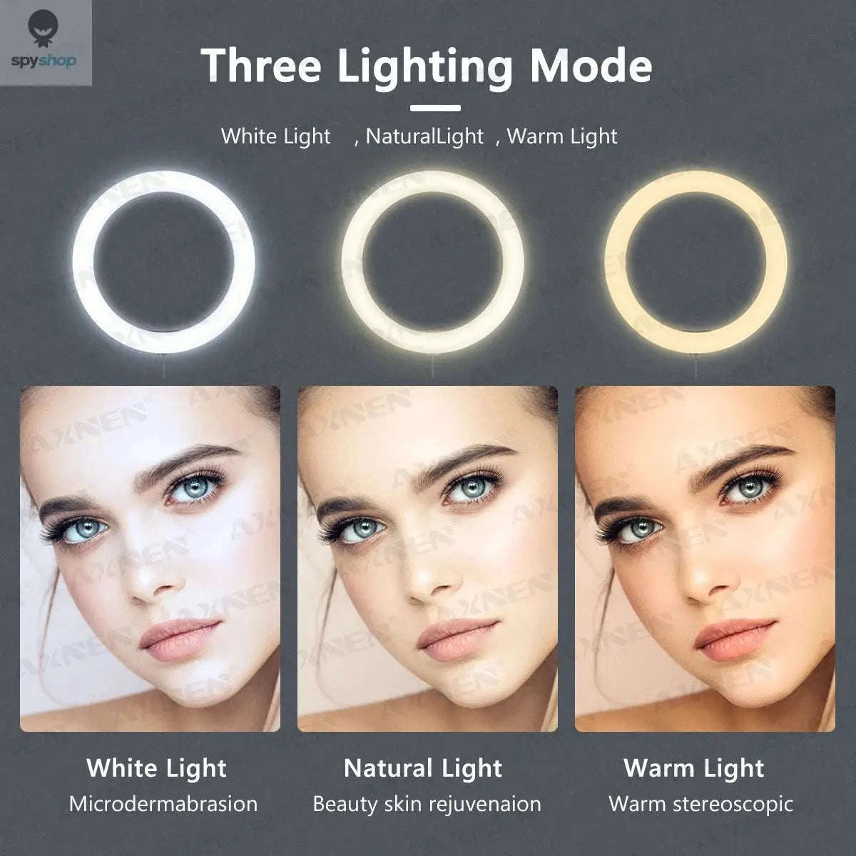 26cm LED Ring Light Selfie Lamp with Tripod Stand-Selfie Ring Light