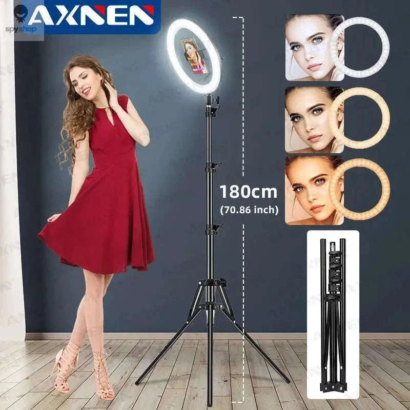 26cm LED Ring Light with Tripod for Selfies and Videos-Selfie Ring Light