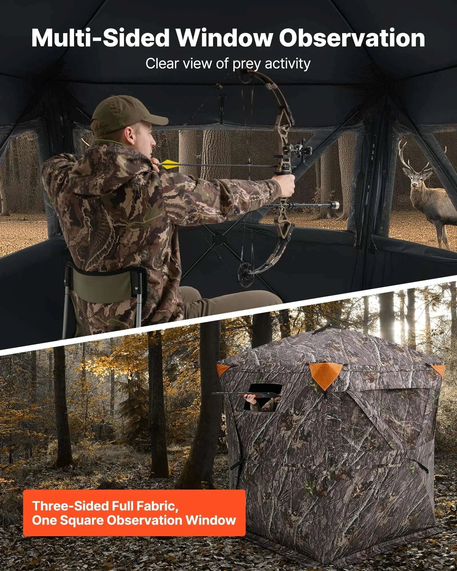 270° See-Through Hunting Blind for 2–3 People with Pop-Up Setup-55inch / CZECH REPUBLIC
