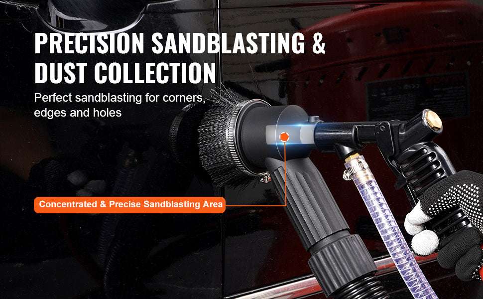 28 Gallon Dustless Vacuum Sand Blaster with 1200W System-125PSI / CZECH REPUBLIC