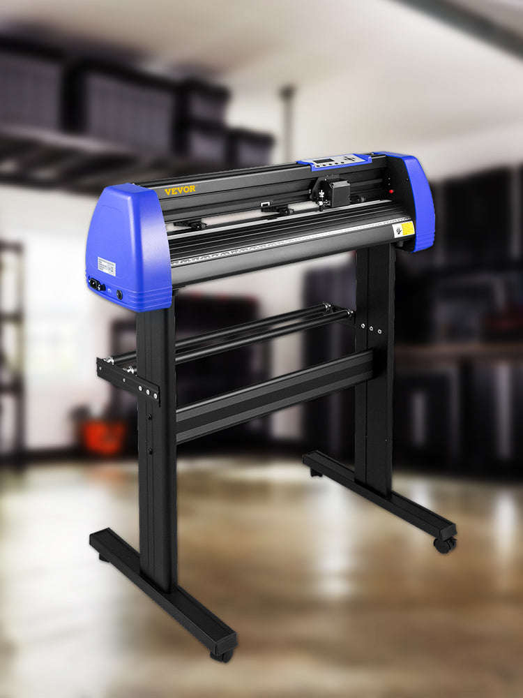28 Inch Vinyl Cutter Machine with Floor Stand and 20 Blades-Blue 28 Inch / United States