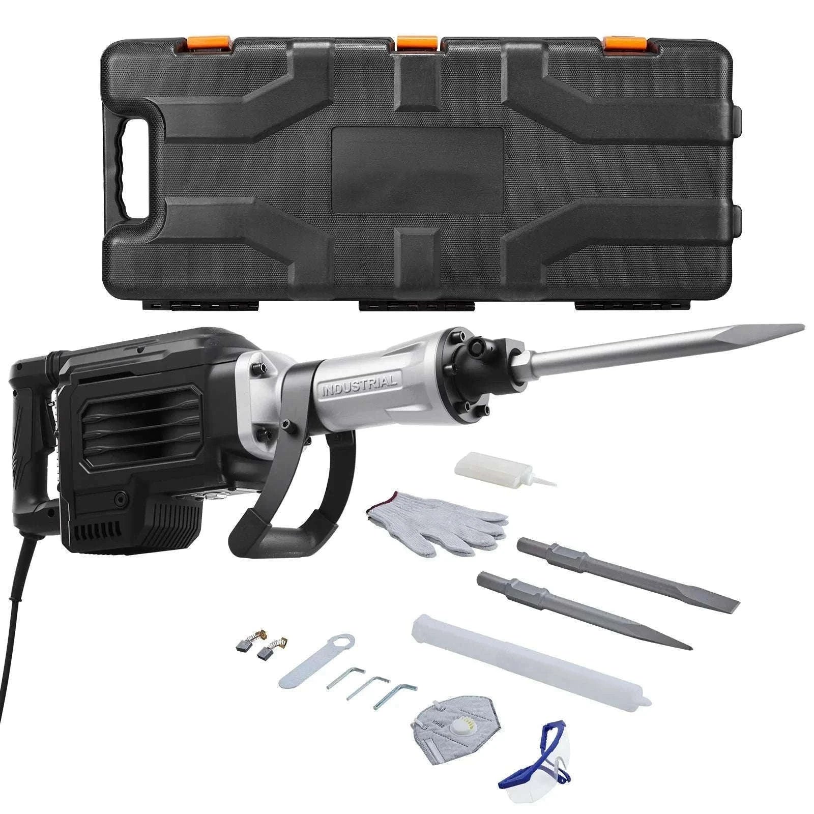 2800W Electric Demolition Jack Hammer 1200 BPM Concrete Breaker Kit-3000W 1PC / spain