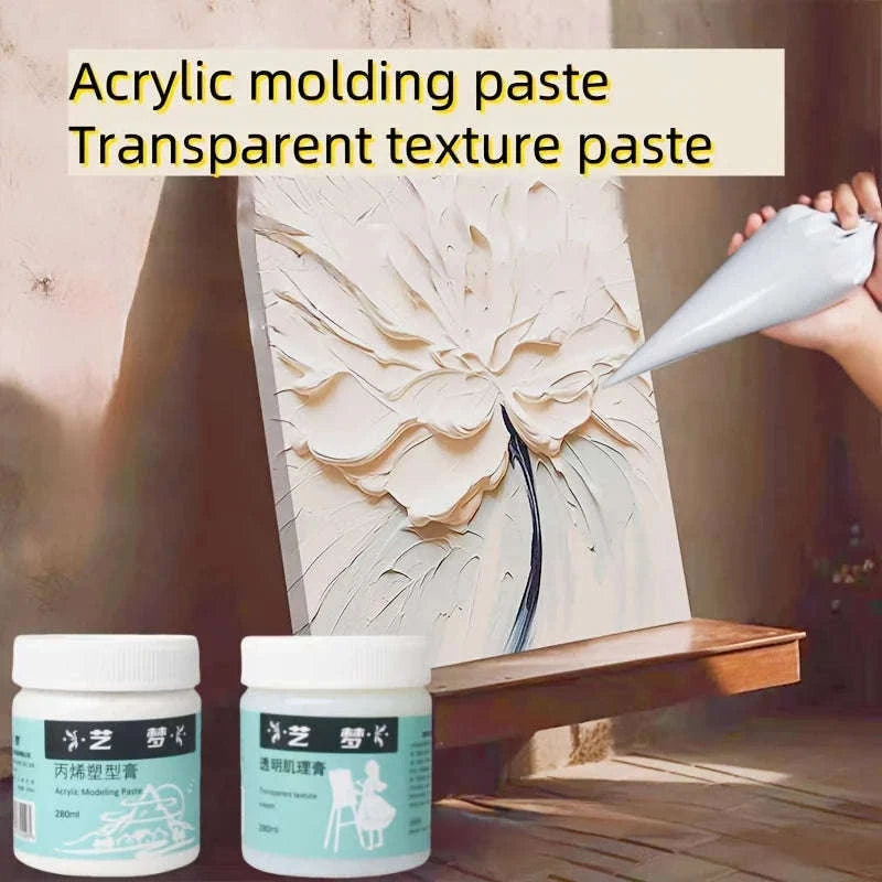 280ml Transparent Acrylic Modeling Paste for Textured Art-modeling paste
