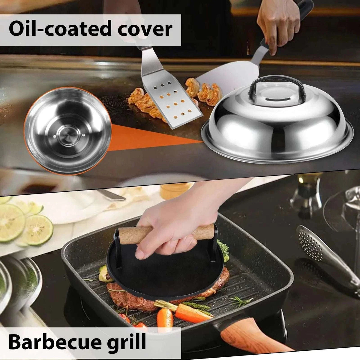 29-Piece BBQ Grill Tool Set with Spatulas, Press, Tongs & Case-29pcs/set / france