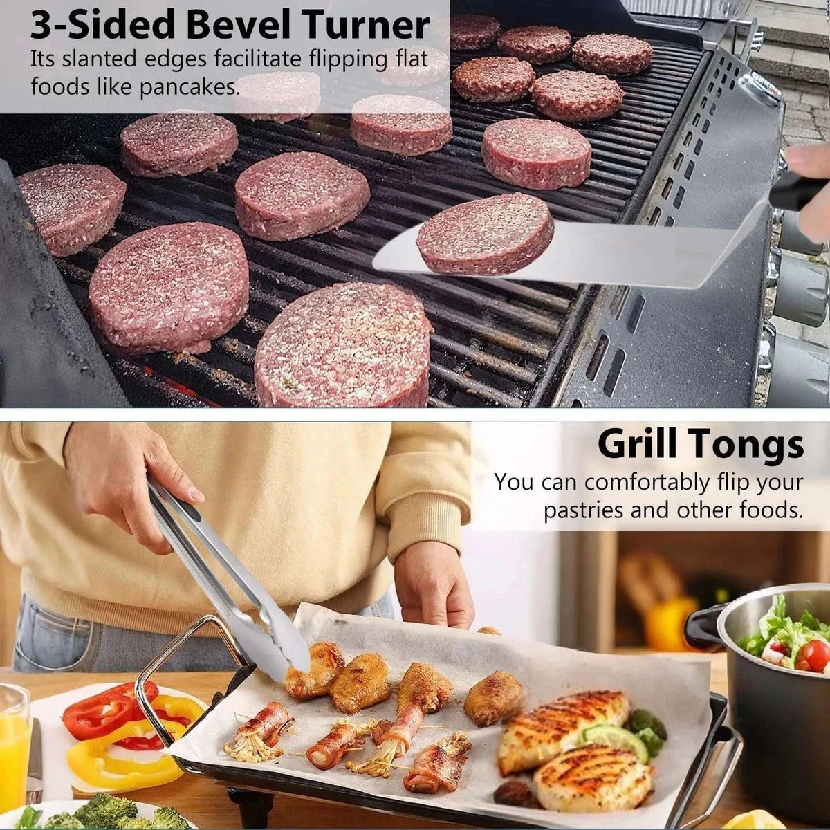 29-Piece BBQ Grill Tool Set with Spatulas, Press, Tongs & Case-29pcs/set / france