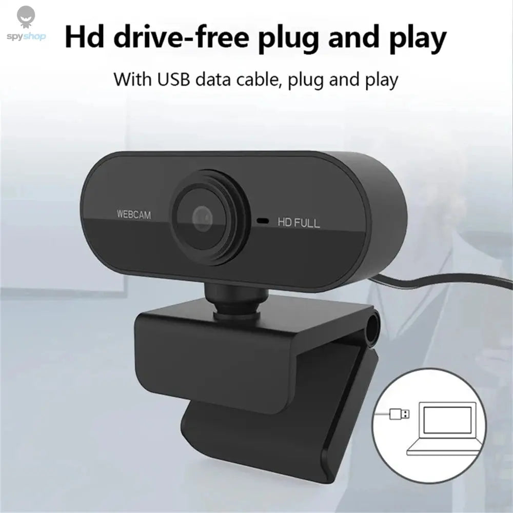 2K 1080P 720P 480P HD Webcam For Desktop Laptop Computer Mini USB Web Camera With Microphones Web Cam Cover For YouTube Skype Spy-shop.com