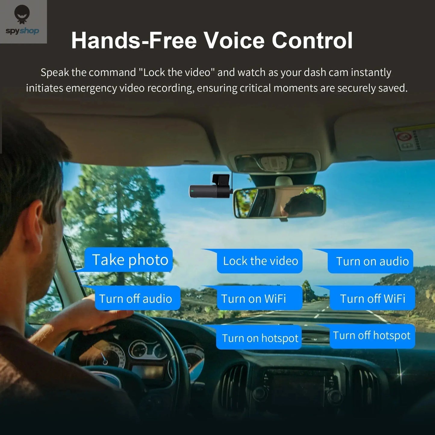2K Dash Camera For Car DVR Dash Cam In The Car KAWA D5 Video Recorder Emergency Voice Control Night Vision WiFi APP Monitor WDR Spy-shop.com
